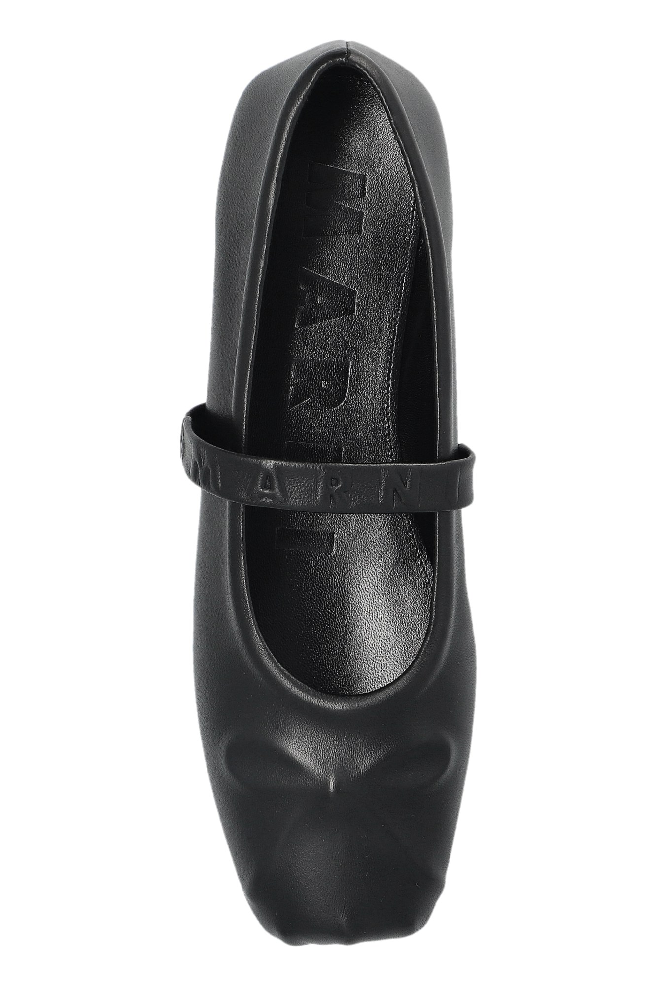 Black Leather Ballet Flats Marni - Vitkac AS